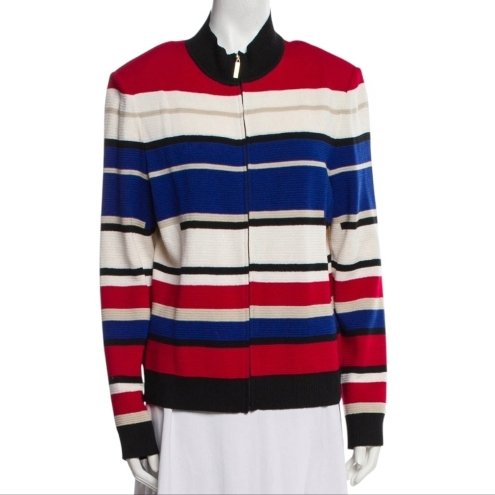 St John Zip Front Sweater